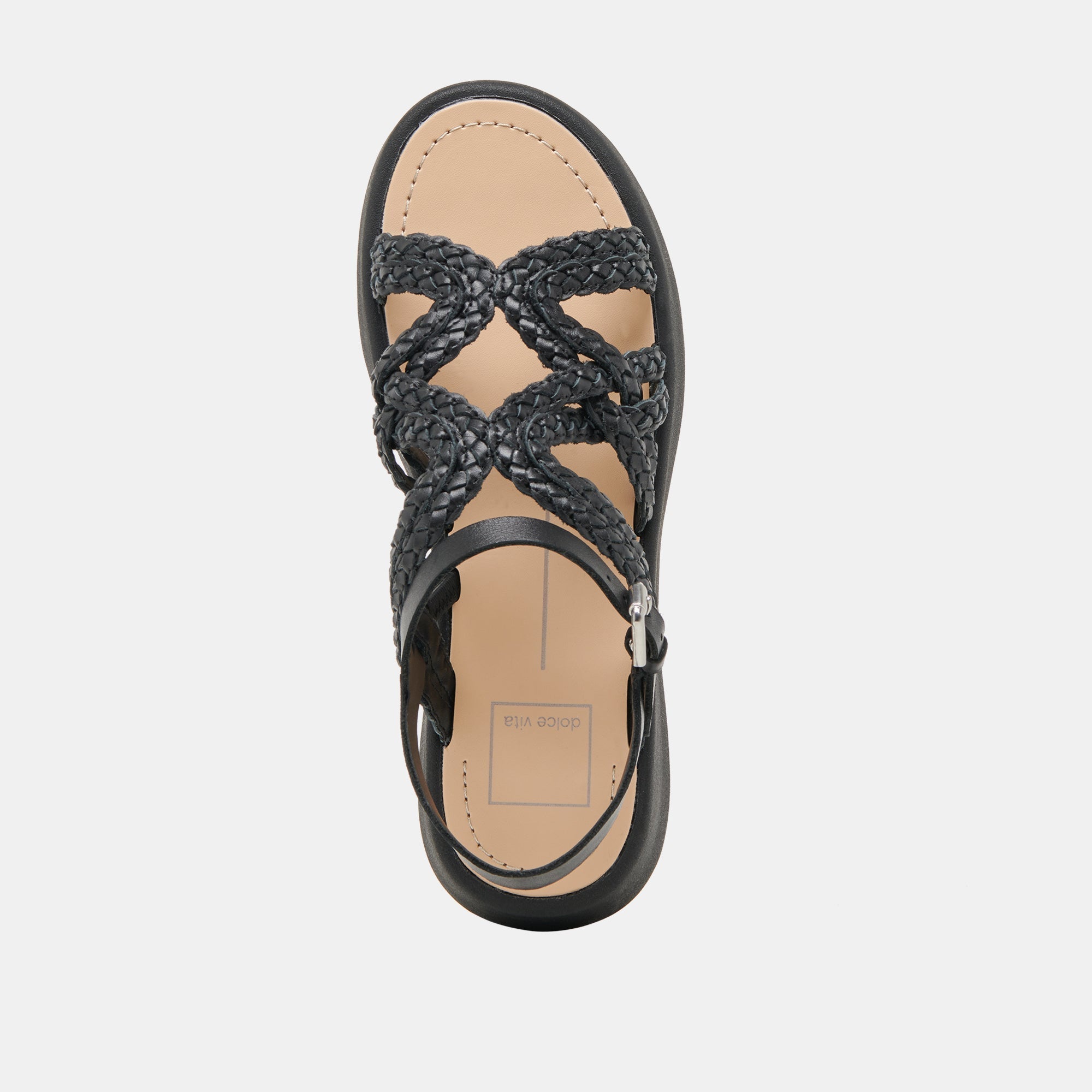 GATSBY SANDALS BLACK LEATHER - re:vita