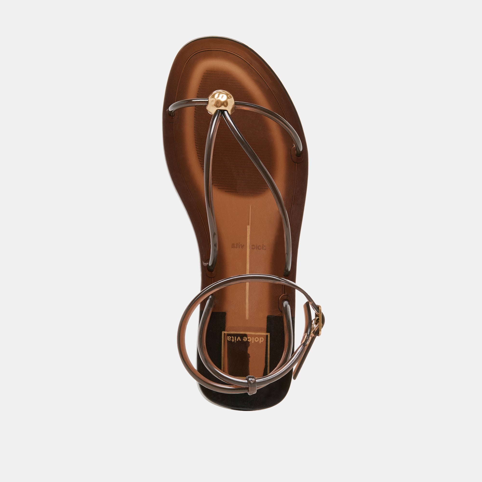 KENLEY VINYL SANDALS CHOCOLATE JELLY