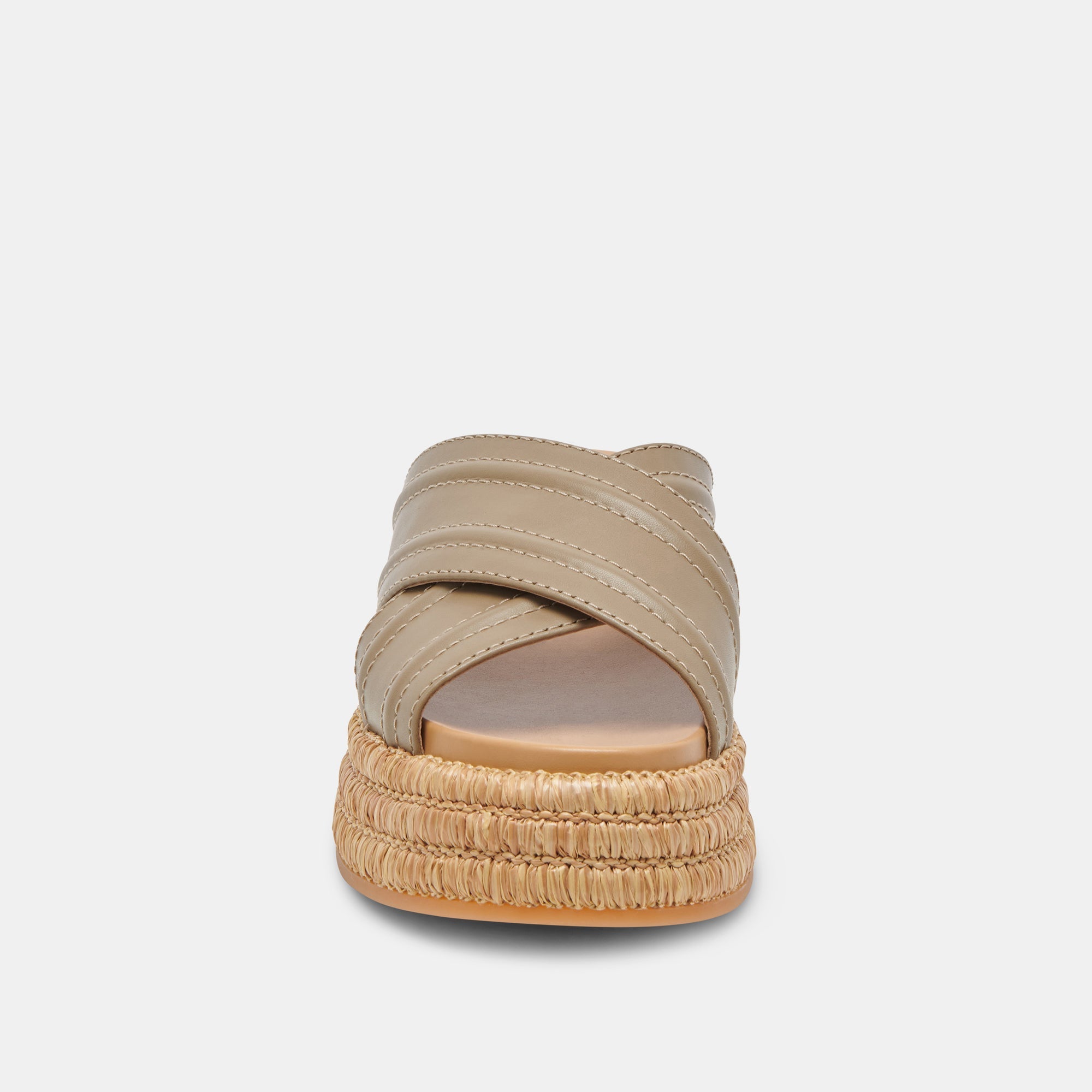 WESLEE SANDALS OLIVE LEATHER - re:vita