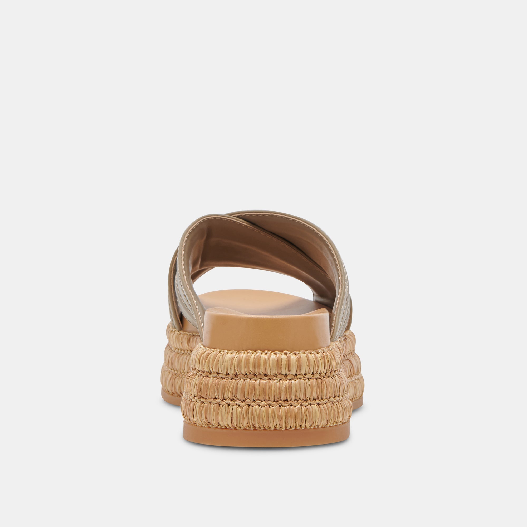 WESLEE SANDALS OLIVE LEATHER - re:vita