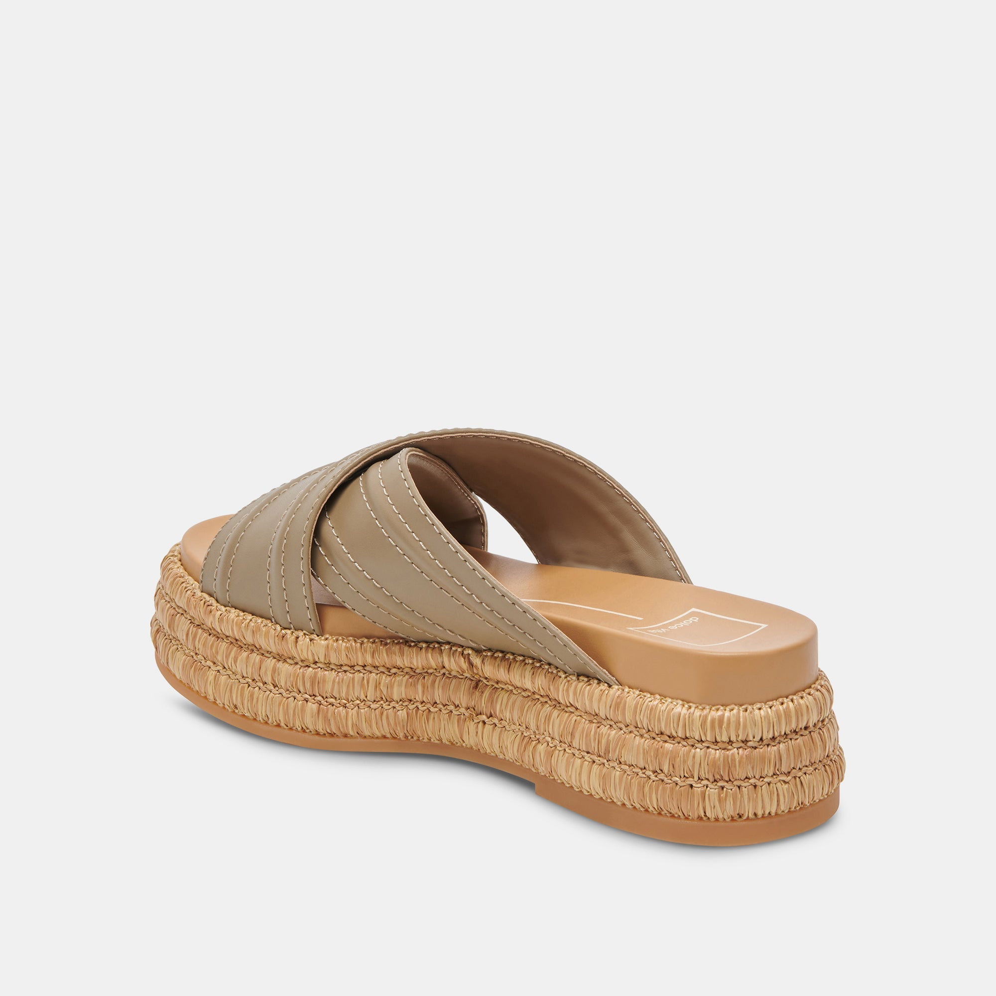 WESLEE SANDALS OLIVE LEATHER - re:vita