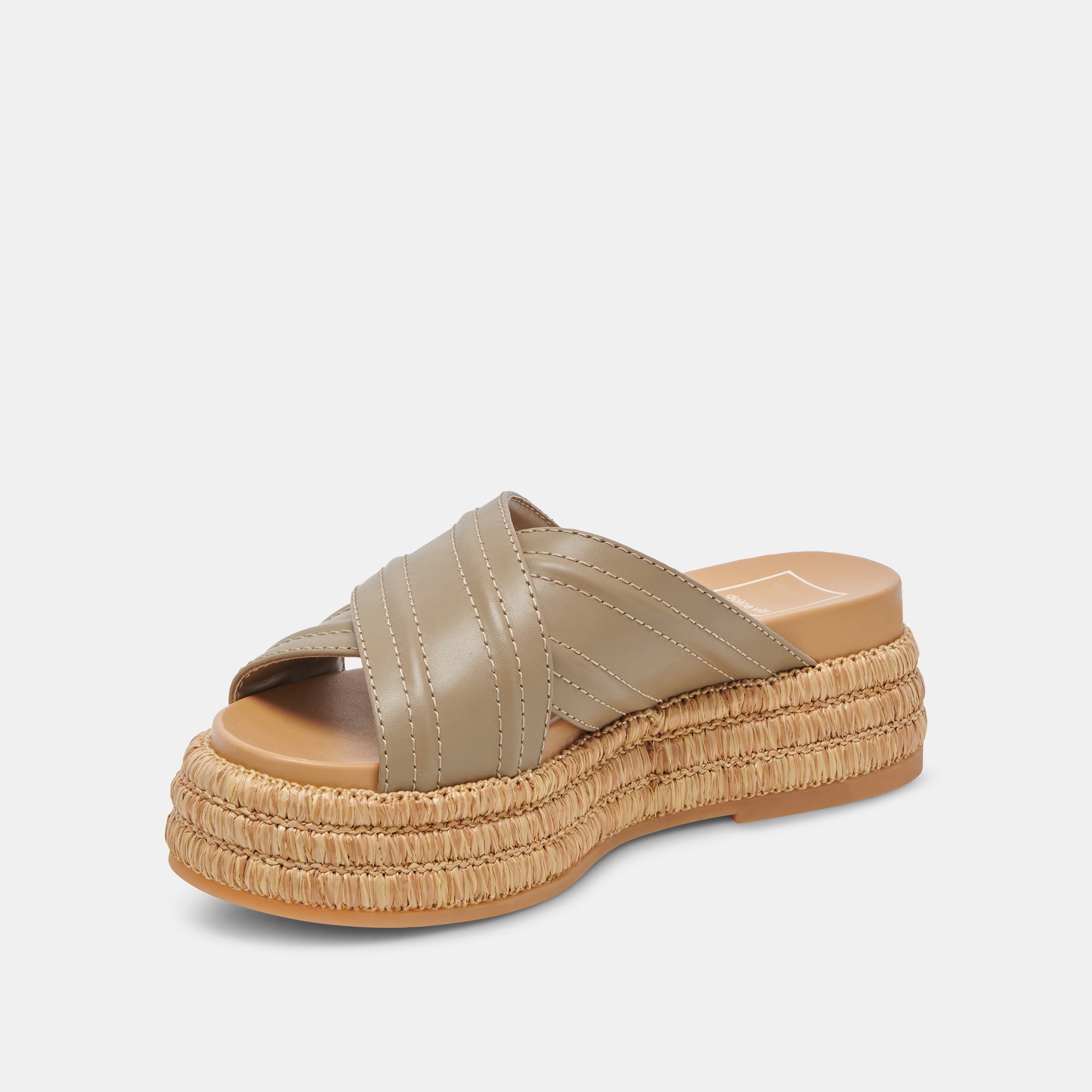 WESLEE SANDALS OLIVE LEATHER - re:vita