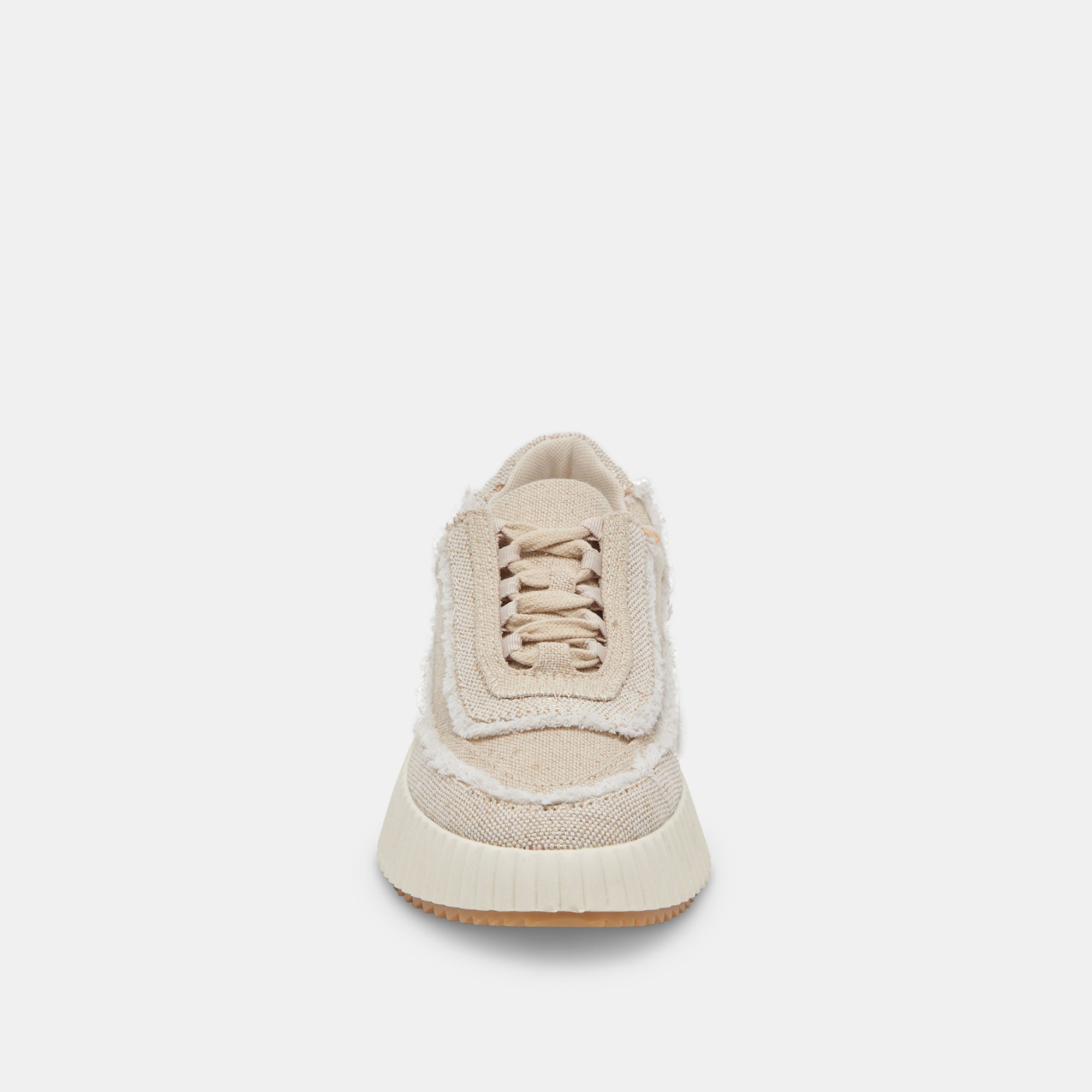 DOLEN FRAY SNEAKERS SAND CANVAS - re:vita