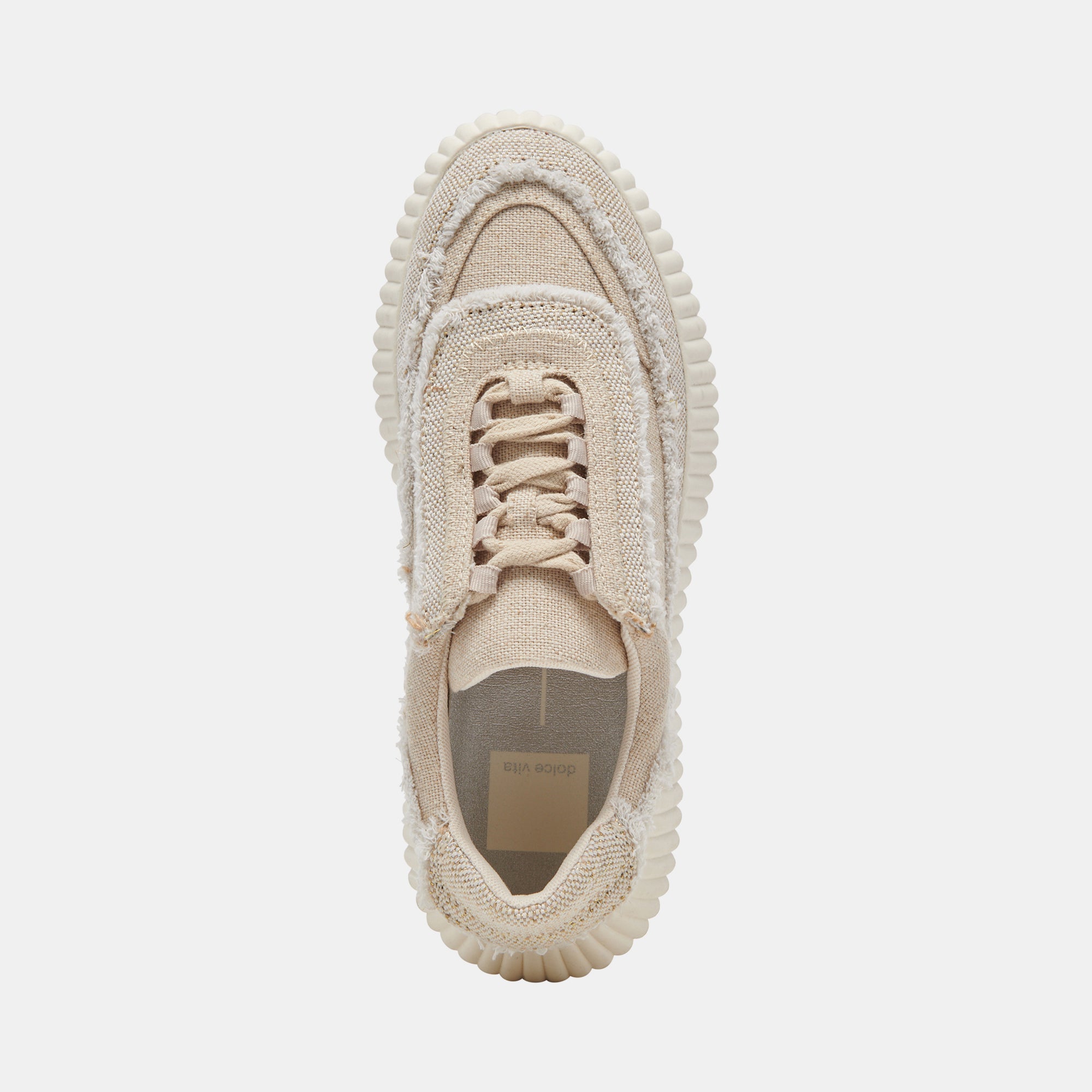 DOLEN FRAY SNEAKERS SAND CANVAS - re:vita