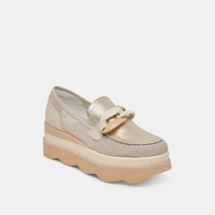JAKSEN SNEAKERS GOLD MESH - re:vita