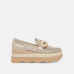 JAKSEN SNEAKERS GOLD MESH - re:vita