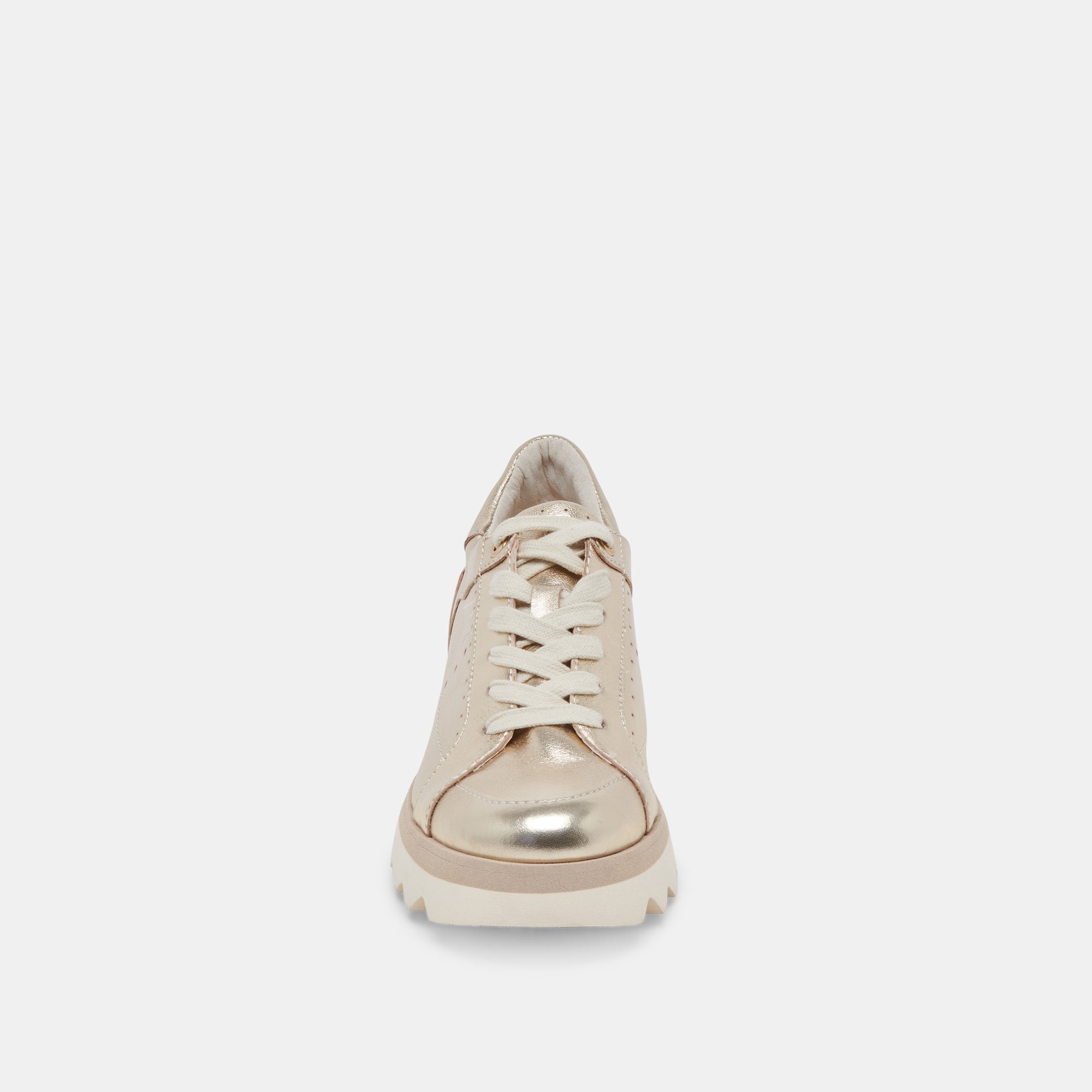 JORGIE SNEAKERS PLATINUM METALLIC LEATHER - re:vita
