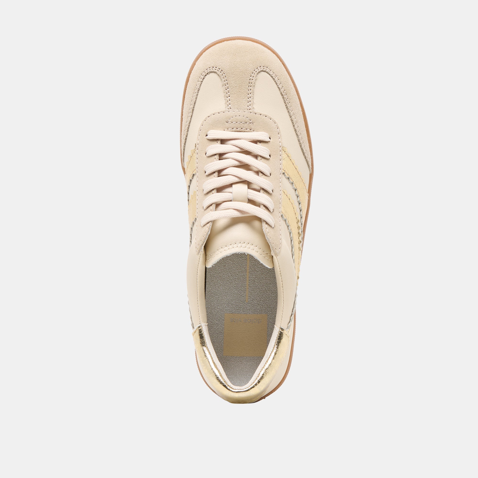 MERIT SNEAKERS WHITE GOLD LEATHER