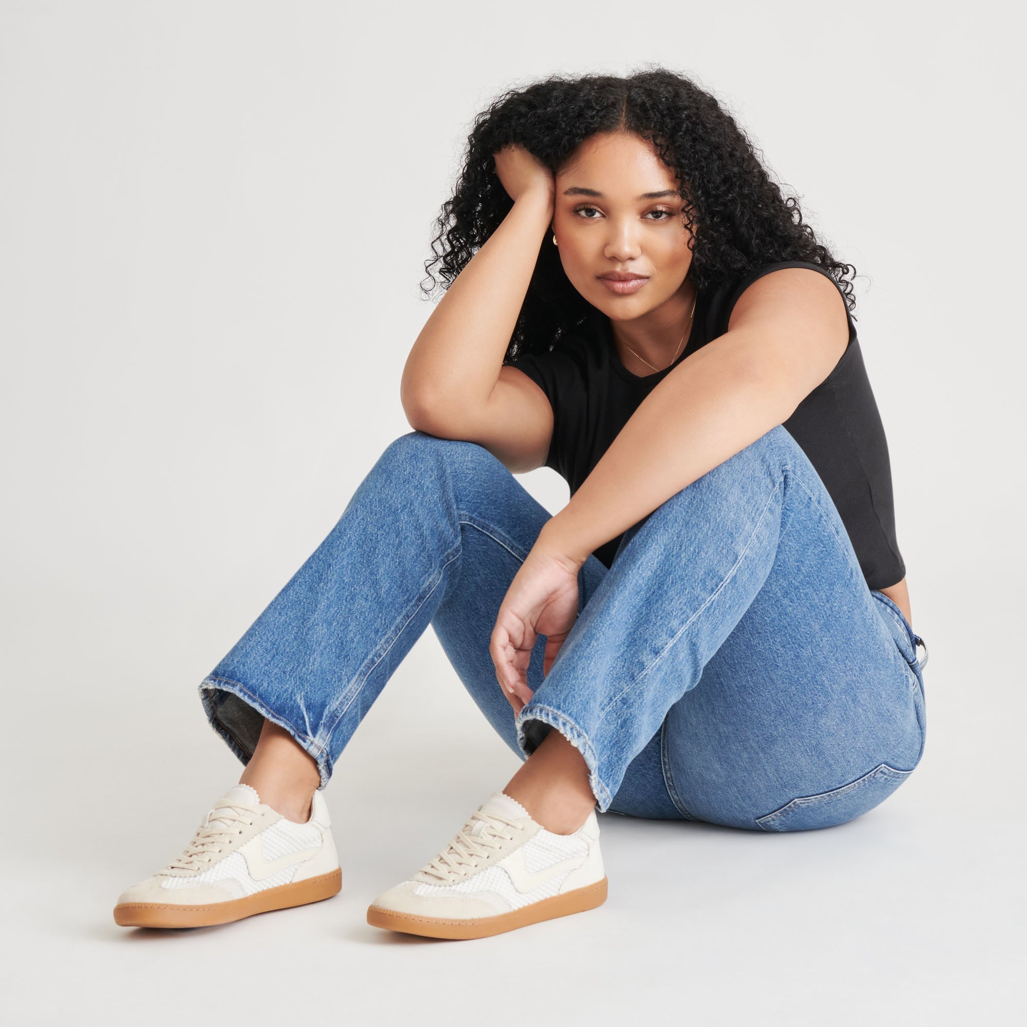 NOTICE MESH SNEAKERS WHITE WOVEN MESH - re:vita