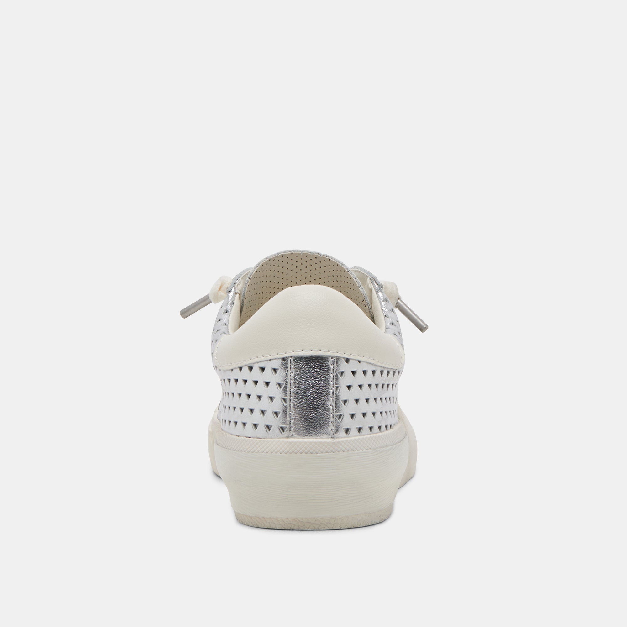 ZINA PERF 360 SNEAKERS SILVER LEATHER - re:vita