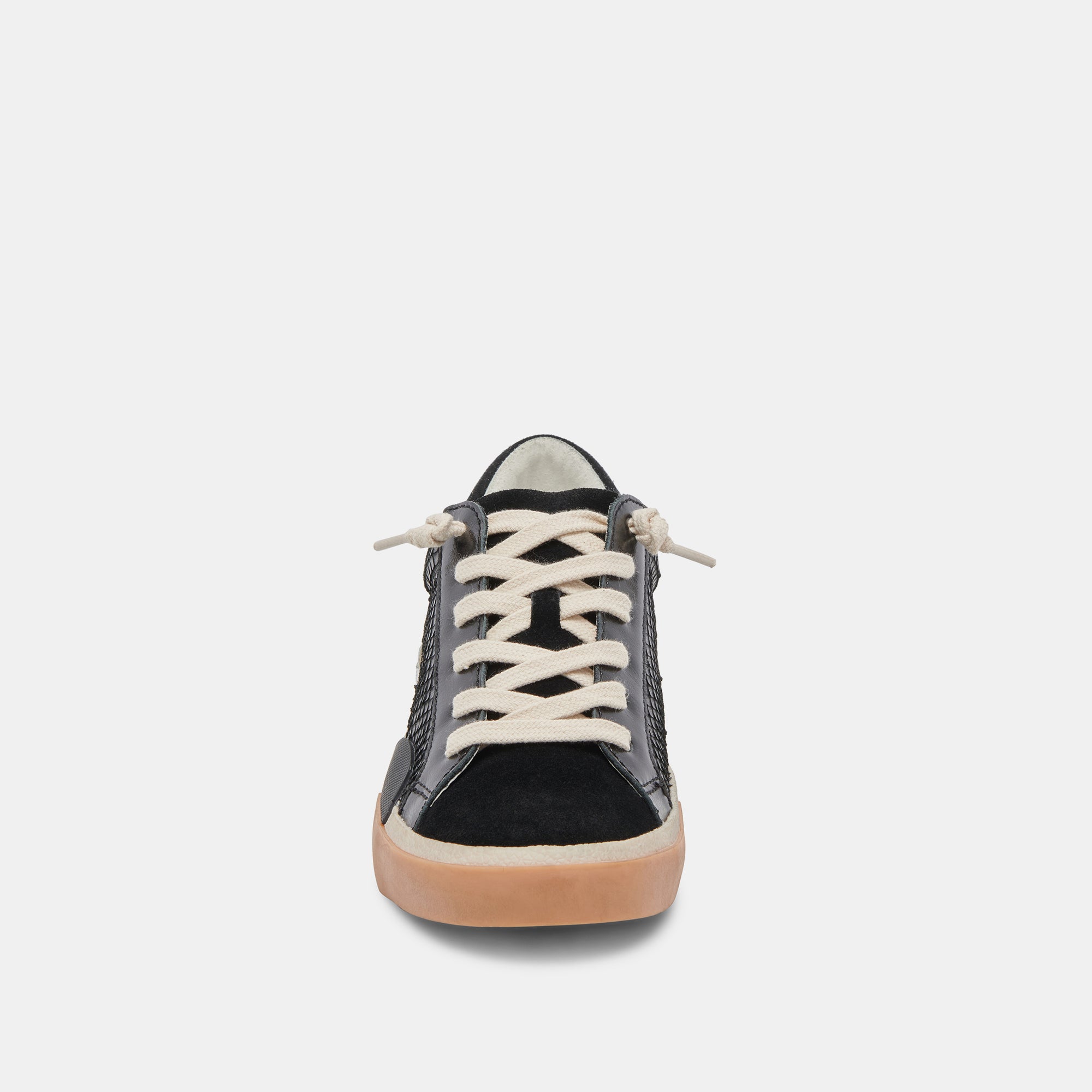 ZINA SNEAKERS ONYX EMBOSSED LEATHER - re:vita