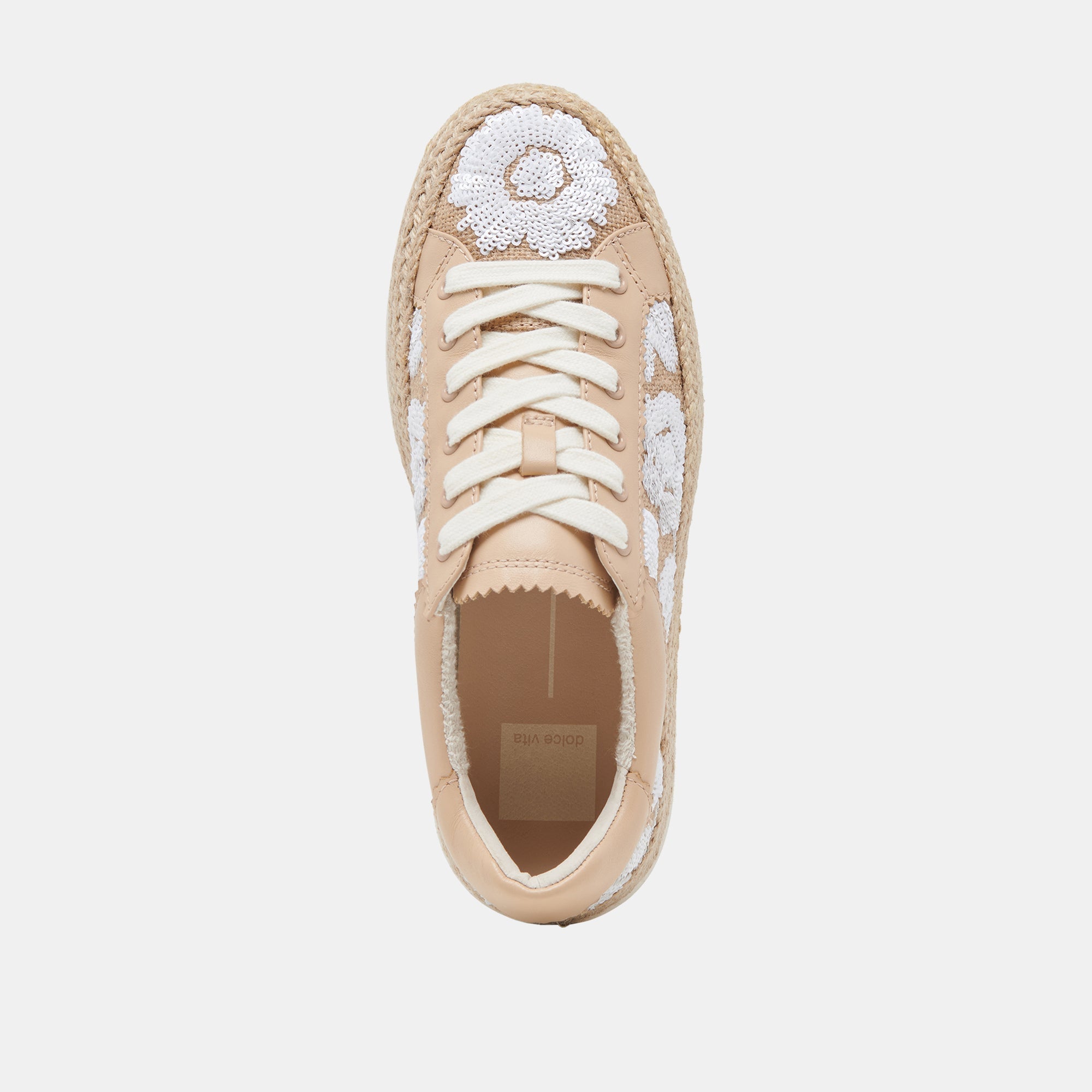 AZALIA SNEAKERS NATURAL MULTI FLORAL SEQUIN - re:vita