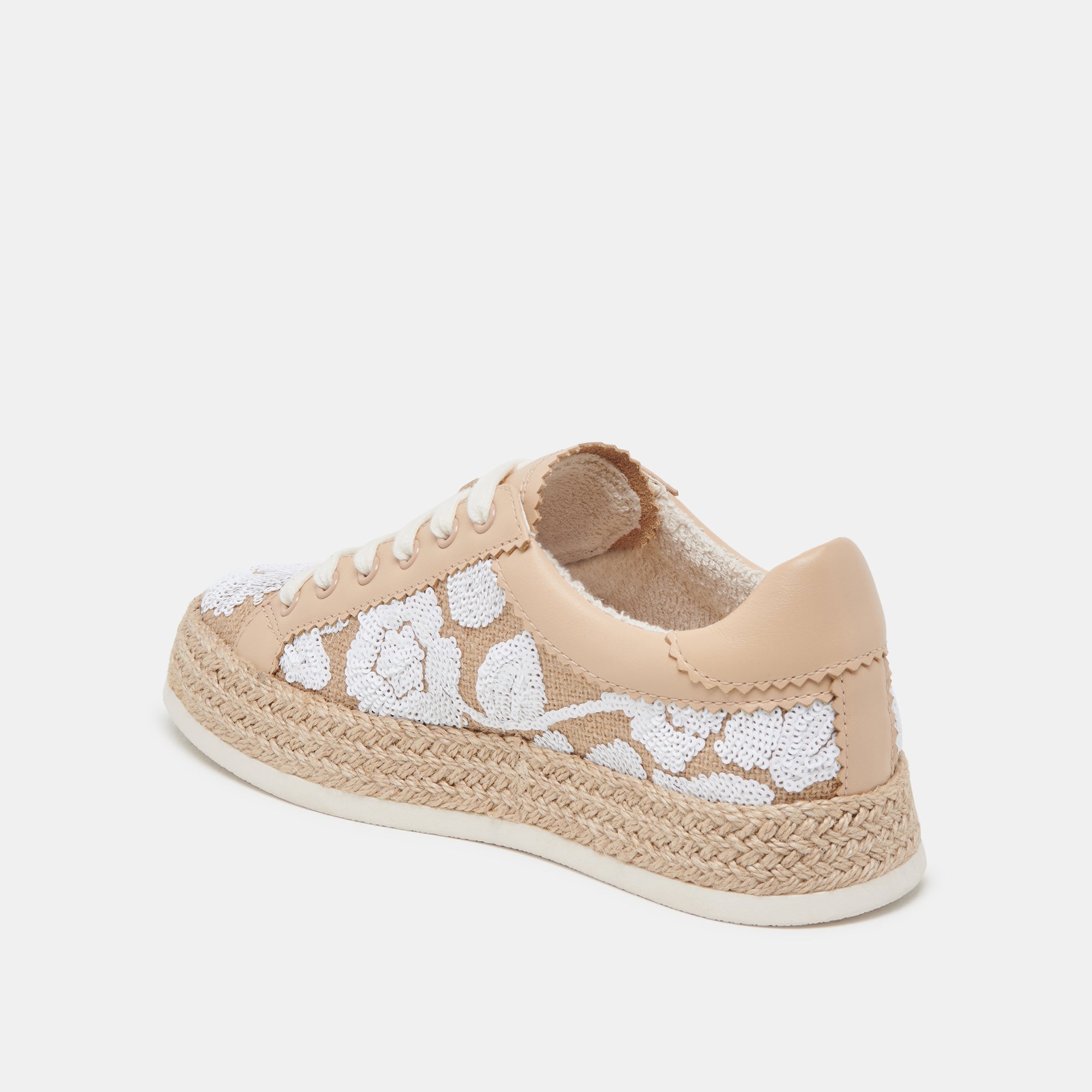 AZALIA SNEAKERS NATURAL MULTI FLORAL SEQUIN - re:vita