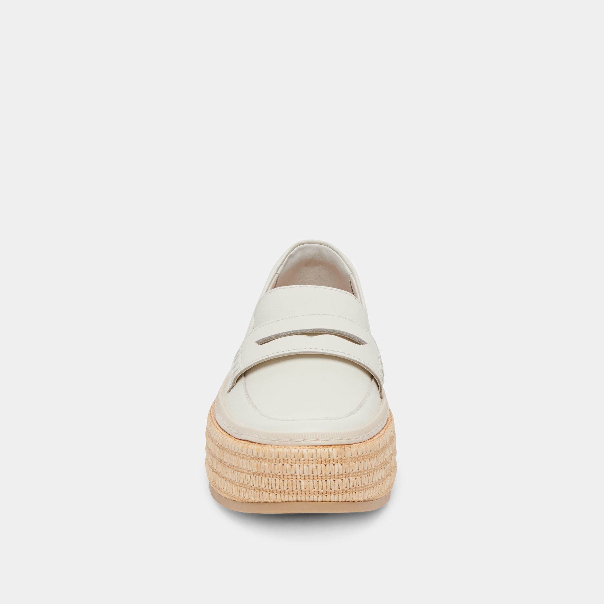 RANNA LOAFERS IVORY LEATHER - re:vita