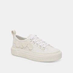 ROBBIN SNEAKERS WHITE CANVAS - re:vita