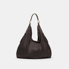 MIRIEL TOTE CHOCOLATE RAFFIA