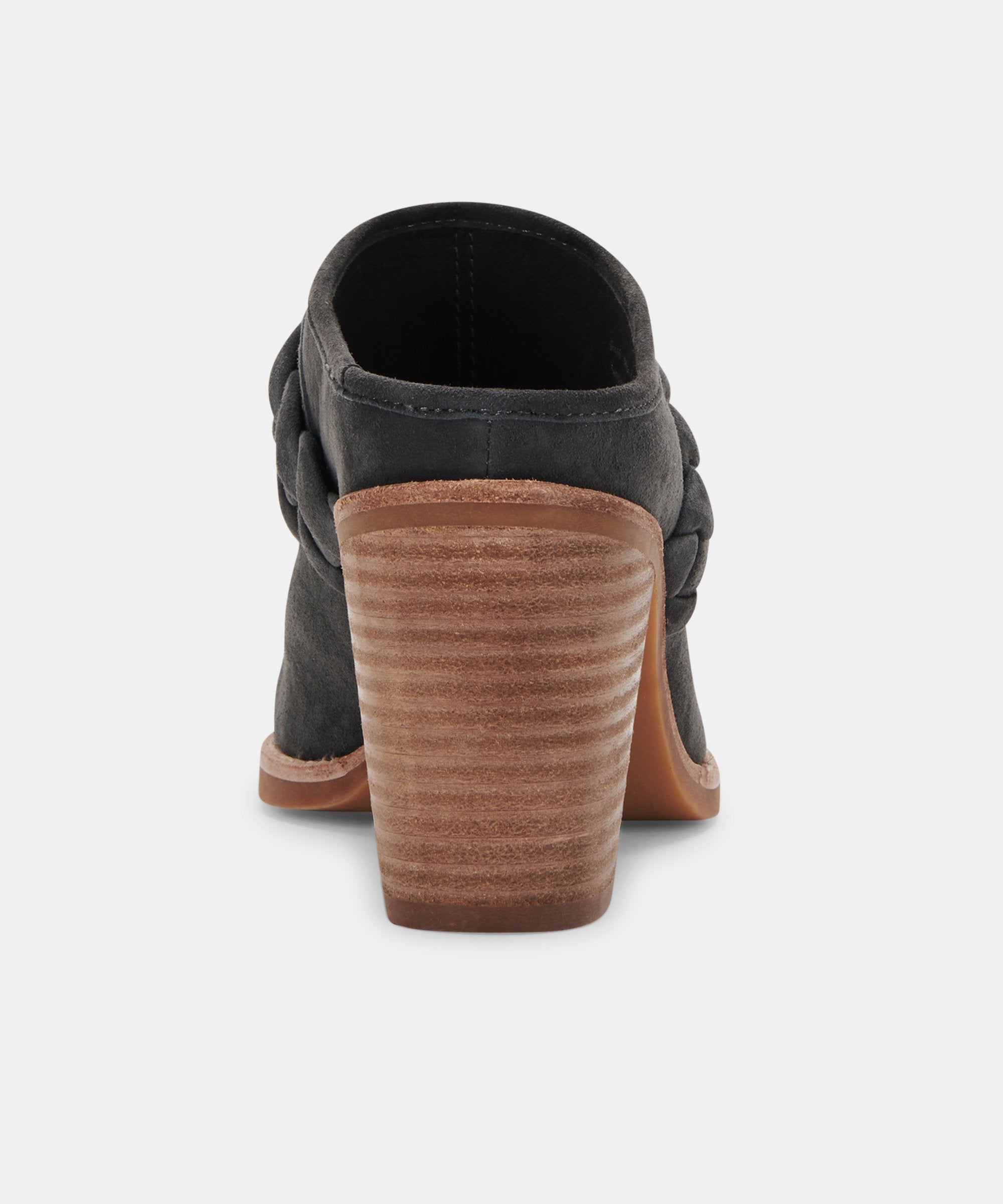 SERLA WIDE MULES ANTHRACITE SUEDE - re:vita