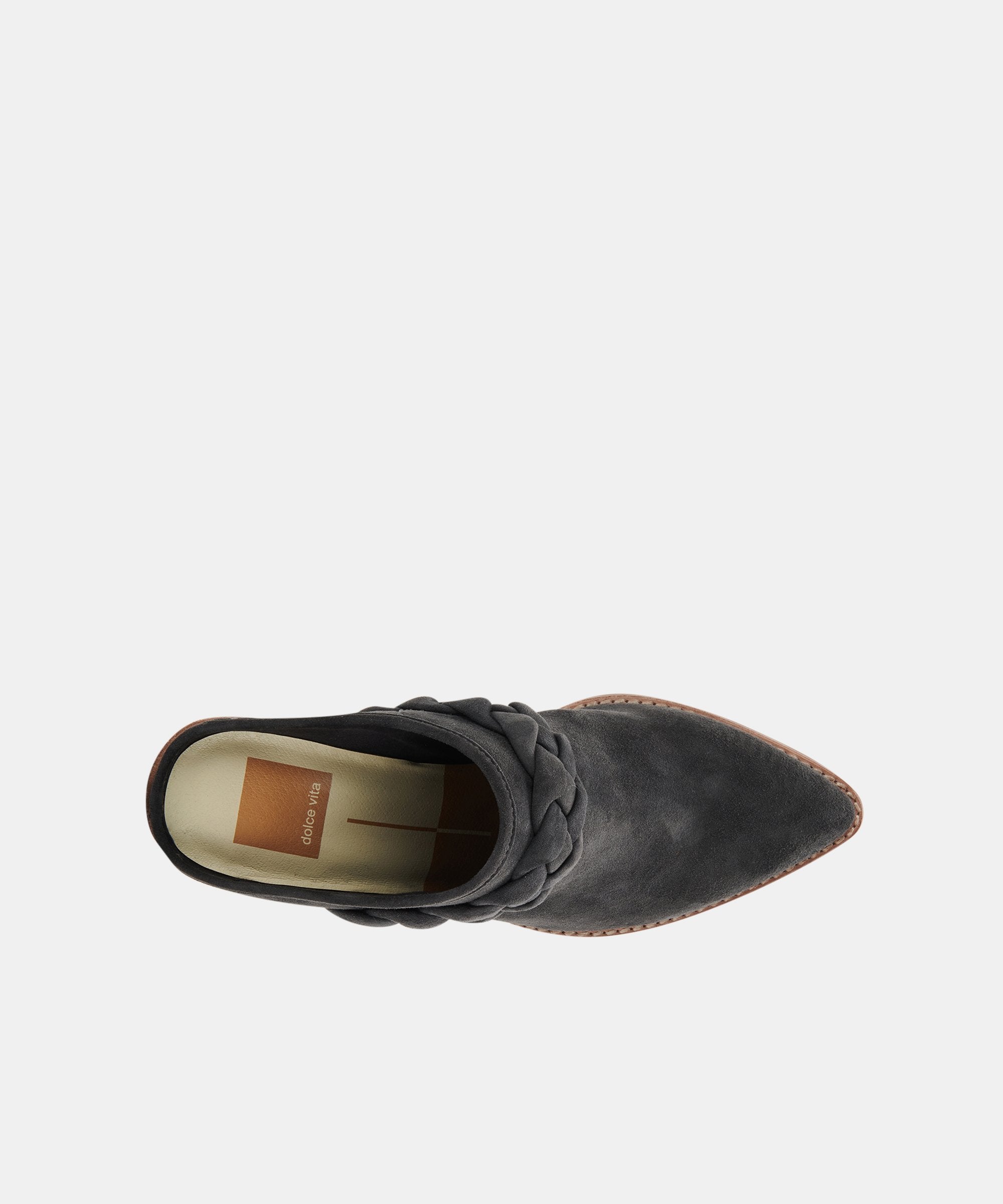 SERLA WIDE MULES ANTHRACITE SUEDE - re:vita