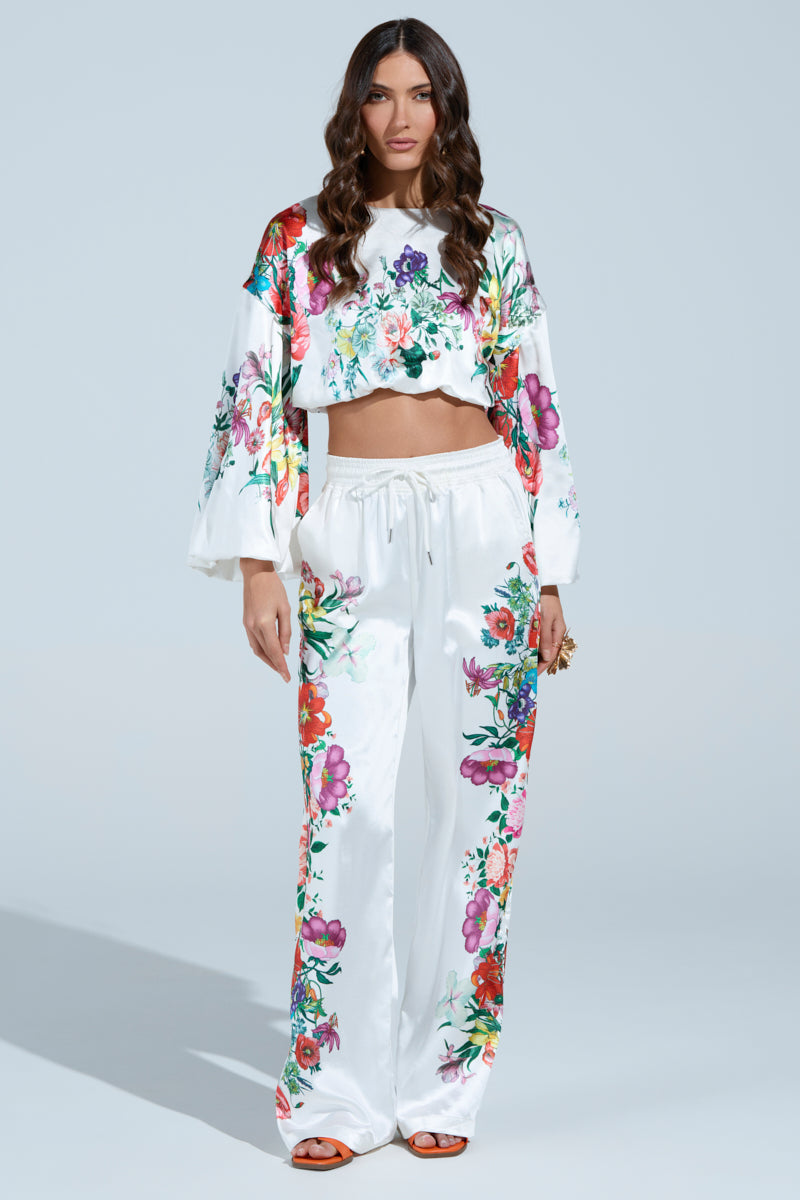 FULL BLOOM ZIP OFF SLEEVES BLOUSE