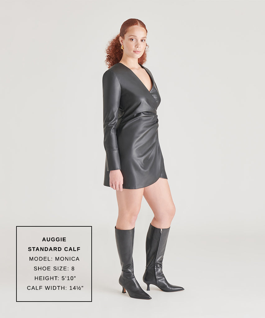 AUGGIE BOOTS BLACK LEATHER - BLACK LEATHER / 8.5 / V001 - re:vita