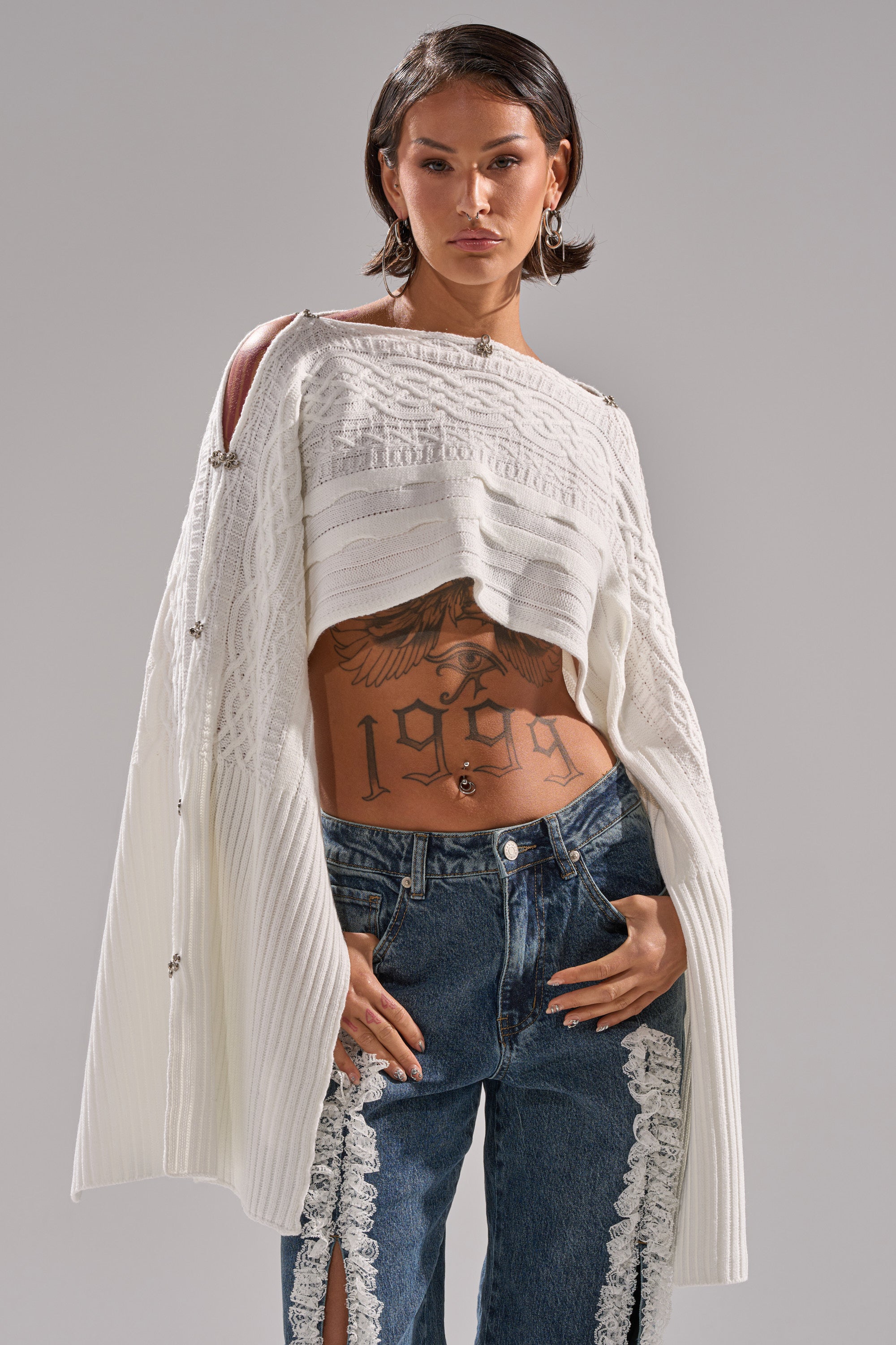 JOAN CABLE KNIT TOP