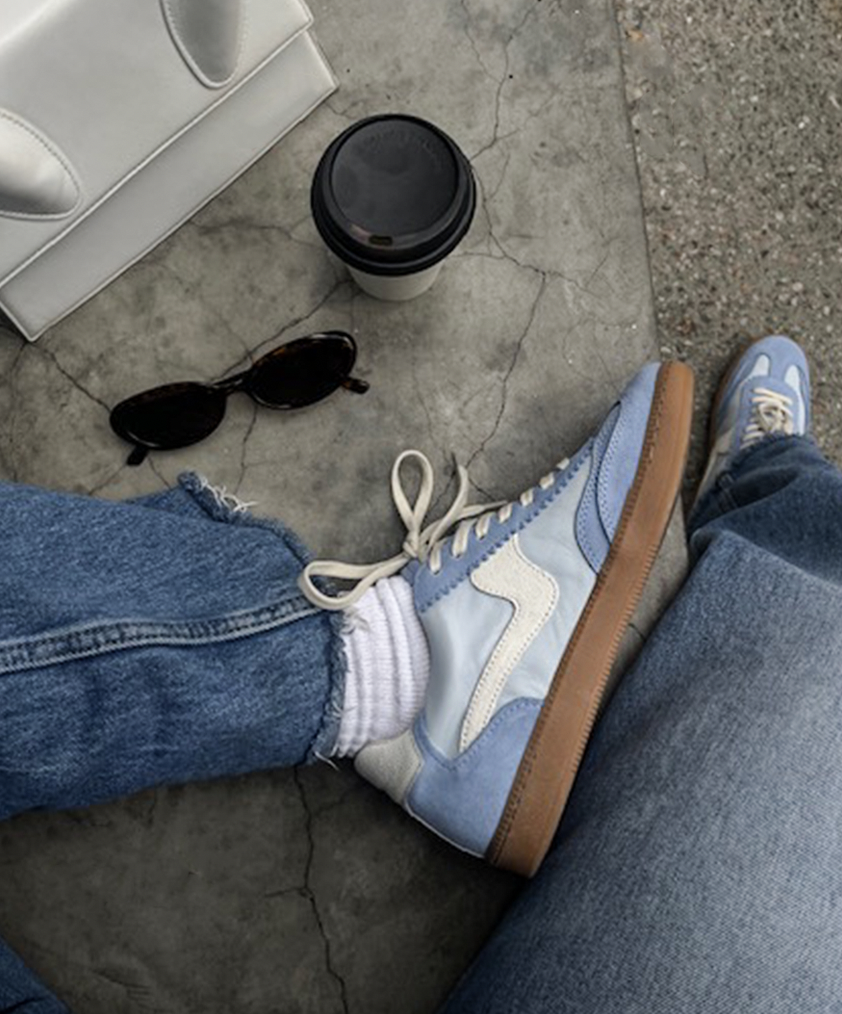 NOTICE SNEAKERS BLUE SUEDE - re:vita