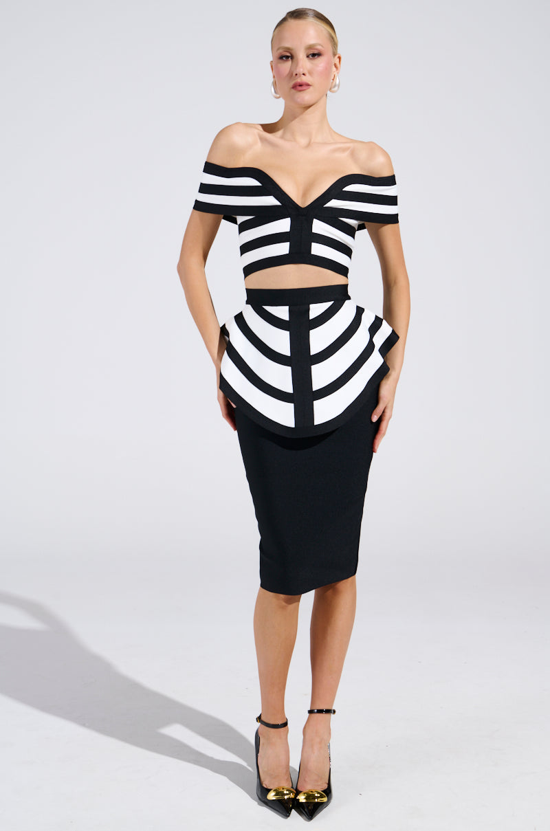 WAITING FOR YOU STRIPE BLOUSE