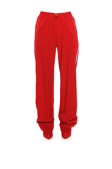 AZALEA WANG BOOT TRACK PANT IN SAGE RED