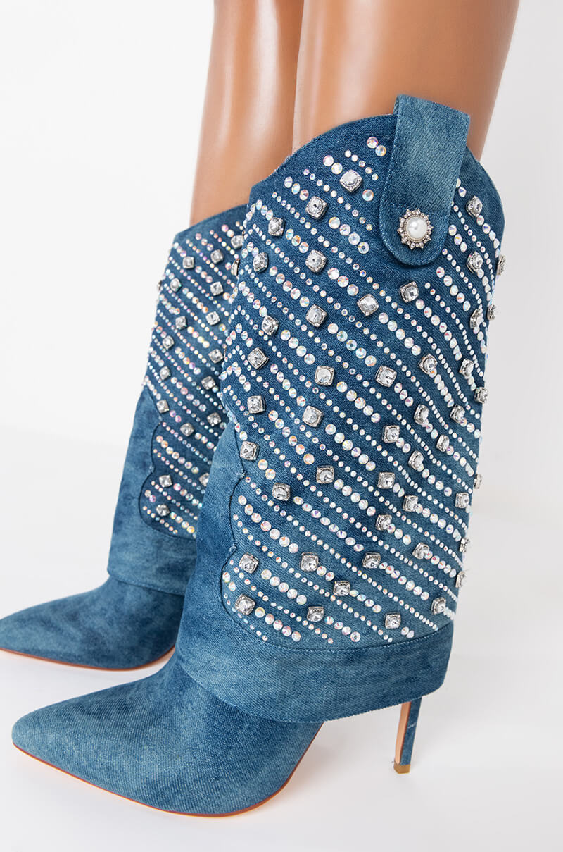 AZALEA WANG LEAVE IT ALL BEHIND STILETTO BOOTIE
