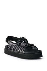 CORTA BLACK STRAP SANDAL