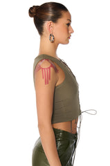 LAYNE LACE UP TANK