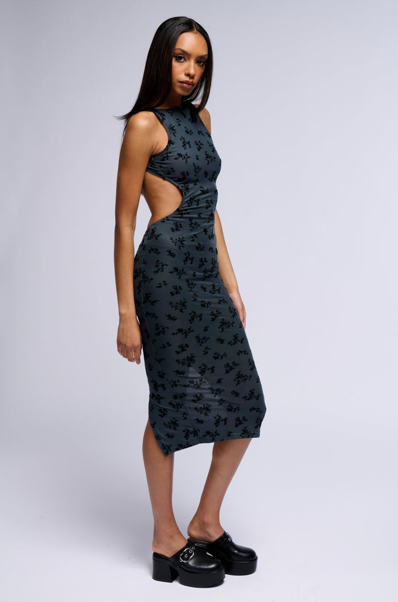 MAYA FLORAL MIDI DRESS