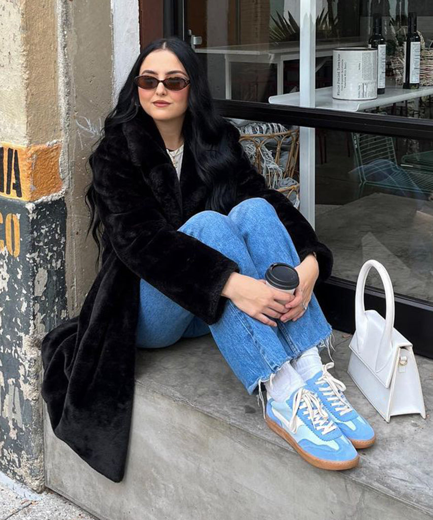 NOTICE SNEAKERS BLUE SUEDE - re:vita