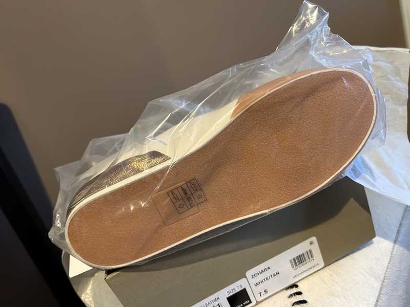 ZOHARA SNEAKERS WHITE TAN LEATHER - re:vita