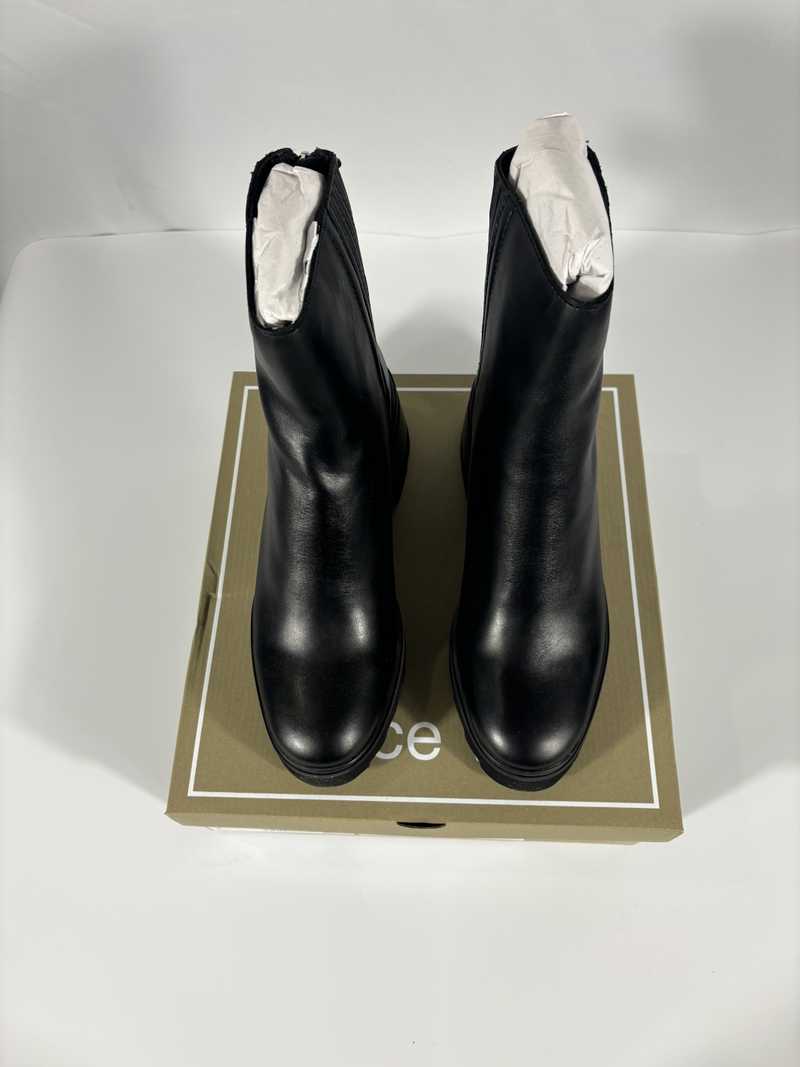MARTEY H2O BOOTS BLACK LEATHER - re:vita