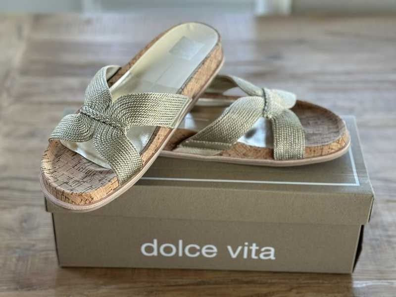 SELDA SANDALS GOLD RAFFIA - re:vita