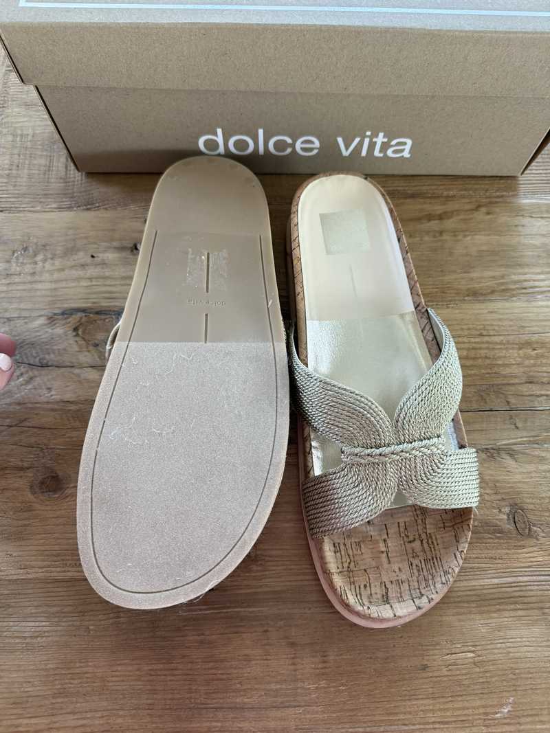 SELDA SANDALS GOLD RAFFIA - re:vita