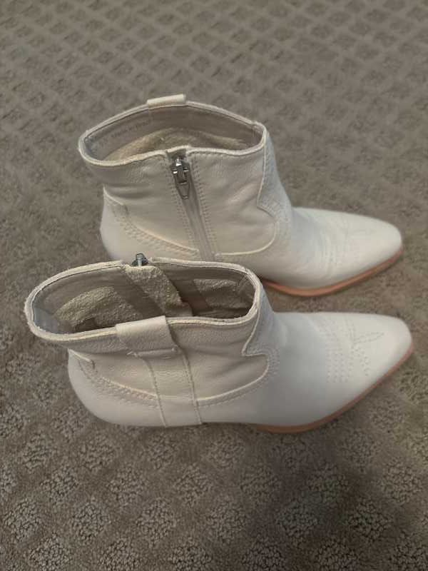 SILMA BOOTIES IVORY NUBUCK - re:vita