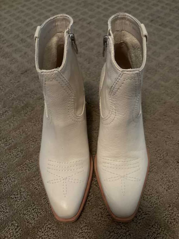 SILMA BOOTIES IVORY NUBUCK - re:vita
