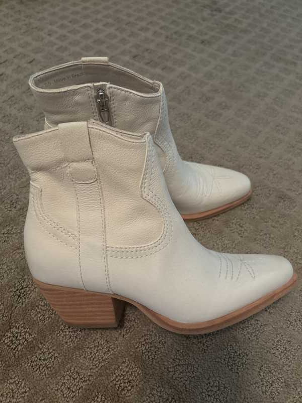 SILMA BOOTIES IVORY NUBUCK - re:vita