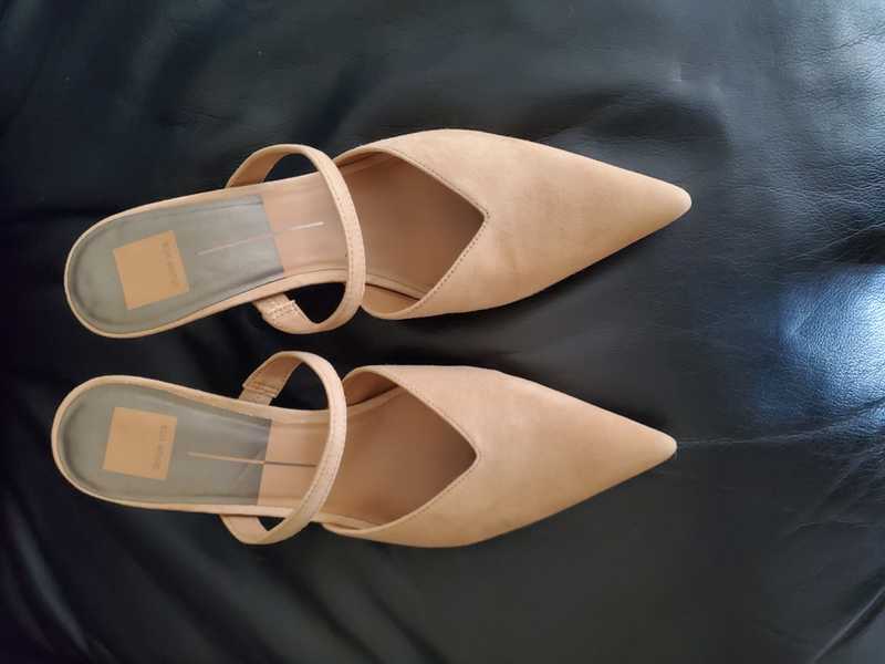 KANIKA HEELS TAN SUEDE - re:vita