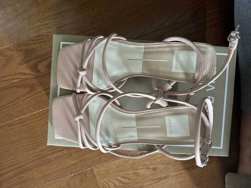 BEV HEELS ROSE LEATHER - re:vita