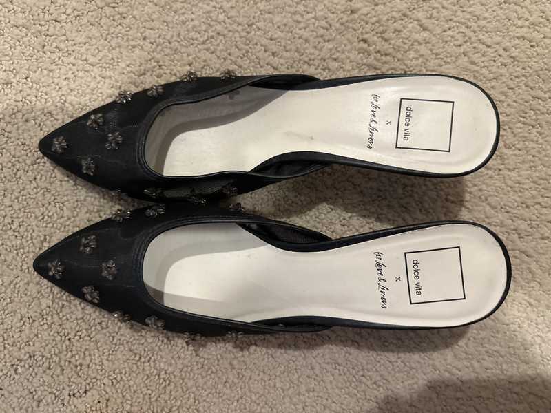CLAIRE HEELS BLACK MESH - re:vita
