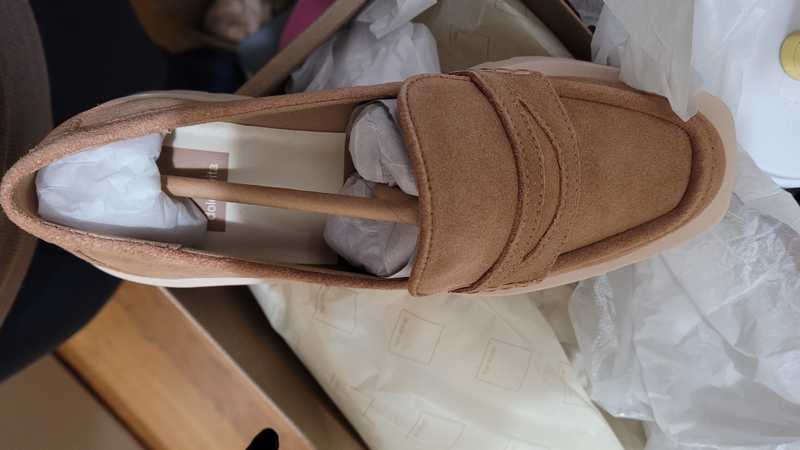 ELIAS FLATS TOFFEE SUEDE - re:vita