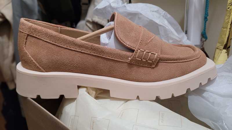 ELIAS FLATS TOFFEE SUEDE - re:vita