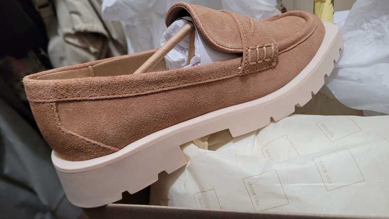 ELIAS FLATS TOFFEE SUEDE - re:vita