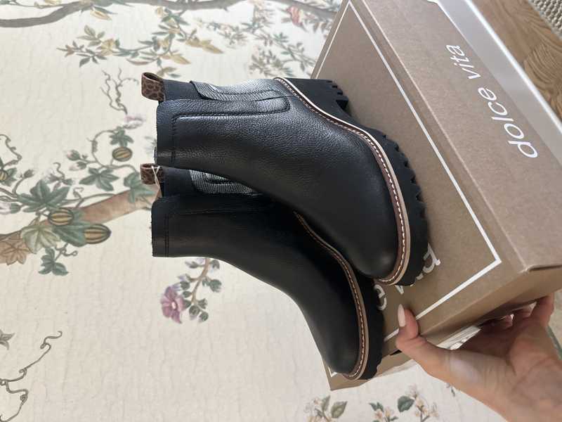HUEY H2O BOOTS BLACK LEATHER - re:vita