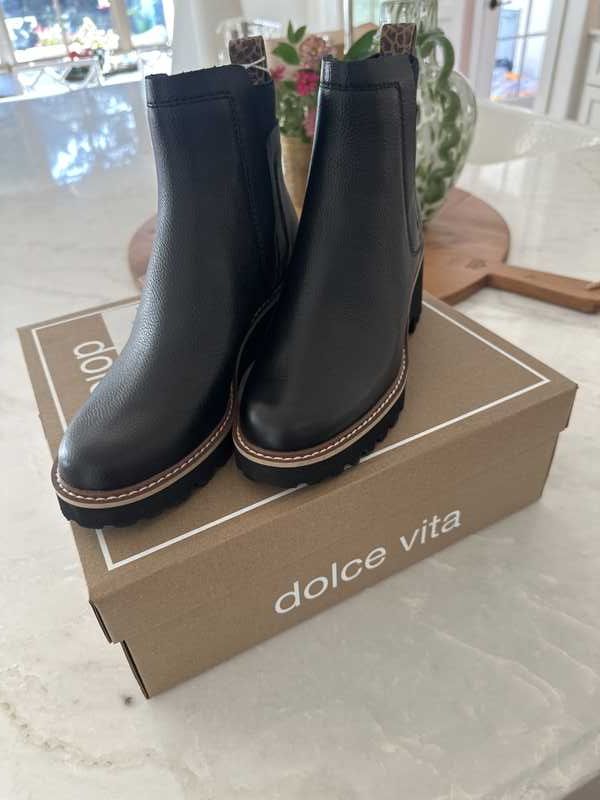 HUEY H2O BOOTS BLACK LEATHER - re:vita