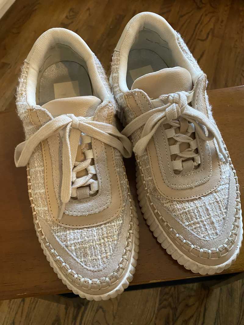 DOLEN FRAY SNEAKERS SAND CANVAS - re:vita