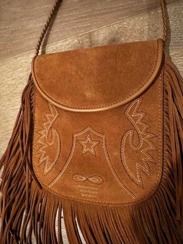 SHILA CROSSBODY BAG SADDLE SUEDE - re:vita